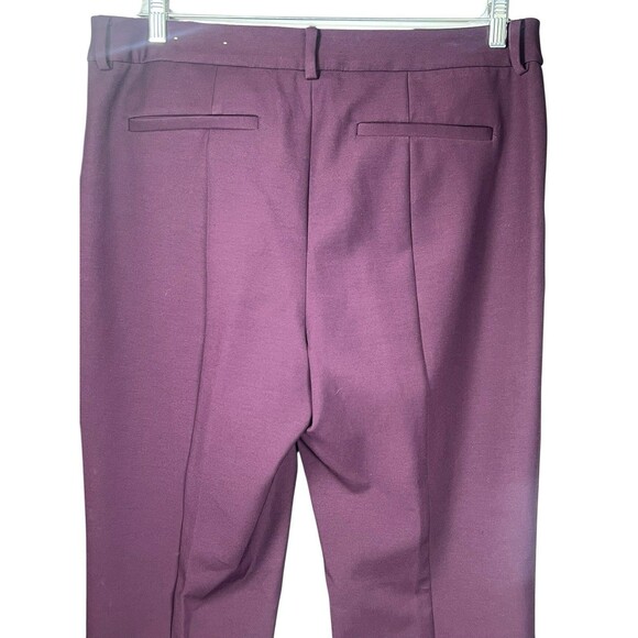 Chico’s So Slimming Pants 2P Plum Purple‎ Straight Ankle Career Trousers Work - Picture 6 of 9